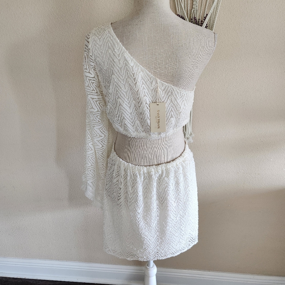 Ramy Brook Lace Henrietta Cutout One Shoulder Dress Size M NWT Festival - Picture 5 of 15
